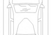 Трос ручного гальма зад, диски/бараб. Ford Sierra 1.6-2.3 D 87- COFLE 11.548 (фото 2)