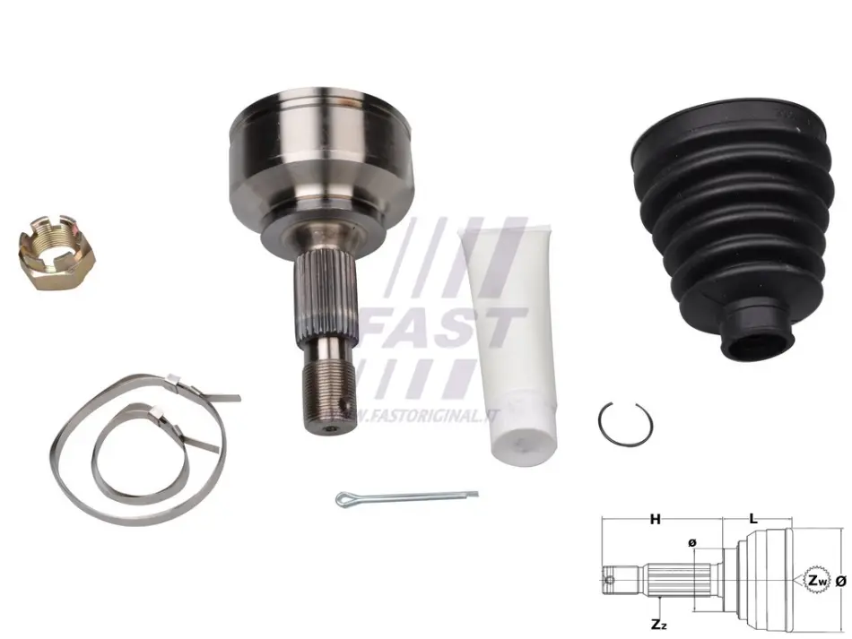 ШРКШ Fiat Scudo (07-) 1.6d Fast FAST FT25090K (фото 1)
