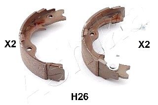 Колодки ручного гальма HYUNDAI IX35 10- (190x40mm) ASHIKA 55-0H-H26