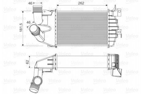 Радиатор интеркулера Valeo 818556