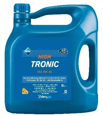 Мастило моторне синтетика Aral HighTronic 5W-40 (DE) 5L A9 (VW 502 00/505 00/505 01 MB 229.31 Ford WSS-M2C917-ARenault RN0700/ RN0710 Fiat 9.55535 S2) ARAL 1529F9 (фото 1)