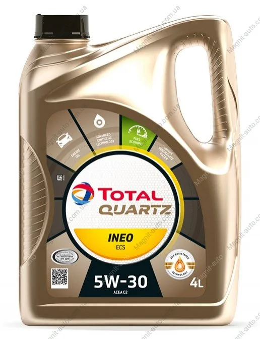 Масла моторные Total QUARTZ INEO ECS 5W-30, ACEA C2, 4л TOTAL 216635 (фото 1)