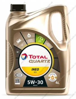 Масло моторное Quartz Ineo ECS 5W-30 (4 л) TOTAL 216635