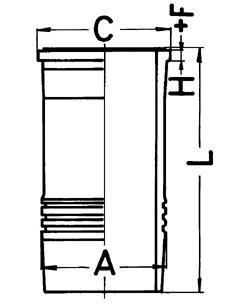 Гільза циліндра двигуна KOLBENSCHMIDT 89567110