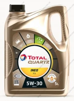 Масло моторное Quartz Ineo ECS 5W-30 (5 л) TOTAL 216634