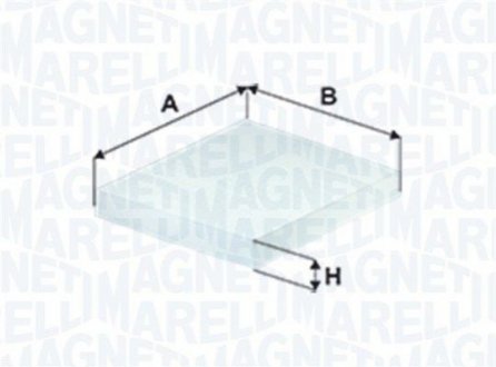 Filtr kabinowy wъg. MEGANE IV NISSAN QASHQAI II 13- MAGNETI MARELLI 350208065880 (фото 1)