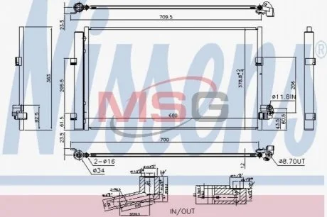 Конденсатор без хладогену NISSENS 940748