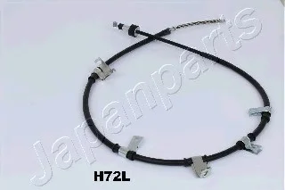 HYUNDAI Трос ручн.тормоза лев.Santa Fe 01- JAPANPARTS BCH72L (фото 1)