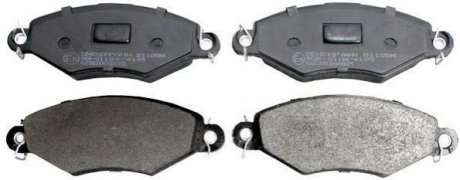 Комплект тормозных колодок, дисковый тормоз Denckermann B110596 (фото 1)