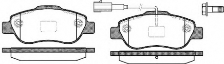 Комплект тормозных колодок, дисковый тормоз WOKING P1000311