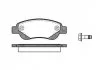 Колодки гальмівні диск. перед. (вир-во Remsa) PSA C1 I II / 107 05>14, 108 14> / Toyota Aygo 05> 14> Bosch ver. (P10773.00) WOKING P1077300 (фото 1)