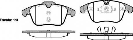 Комплект тормозных колодок, дисковый тормоз WOKING P1319300