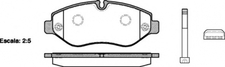 Комплект тормозных колодок, дисковый тормоз WOKING P1345310 (фото 1)
