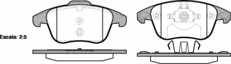 Комплект тормозных колодок, дисковый тормоз WOKING P1349300