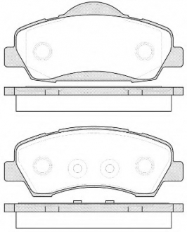 Комплект тормозных колодок, дисковый тормоз WOKING P1430300 (фото 1)
