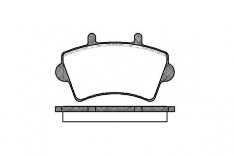 Комплект тормозных колодок, дисковый тормоз WOKING P919300 (фото 1)