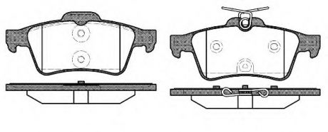 Комплект тормозных колодок, дисковый тормоз WOKING P942340 (фото 1)