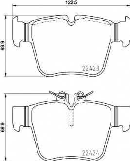 KLOCKI HAMULC. MERCEDES X253 GLC 15- TYЈ BREMBO P50133