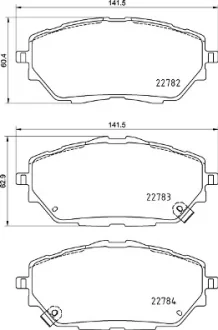 Тормозные колодки дисковые BREMBO P83171