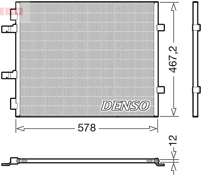 Конденсер кондиціонера DENSO DCN20042 (фото 1)