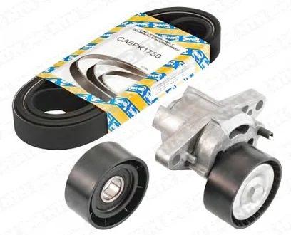 Комплект ременя генератора Megane I/Kangoo 1.4/1.6i /1.9dCi 96- (6PK1750)(+AC/+ГПК) SNR NTN KA85519