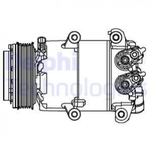 KOMPRESOR KLIMATYZACJI FORD Delphi CS20466 (фото 1)