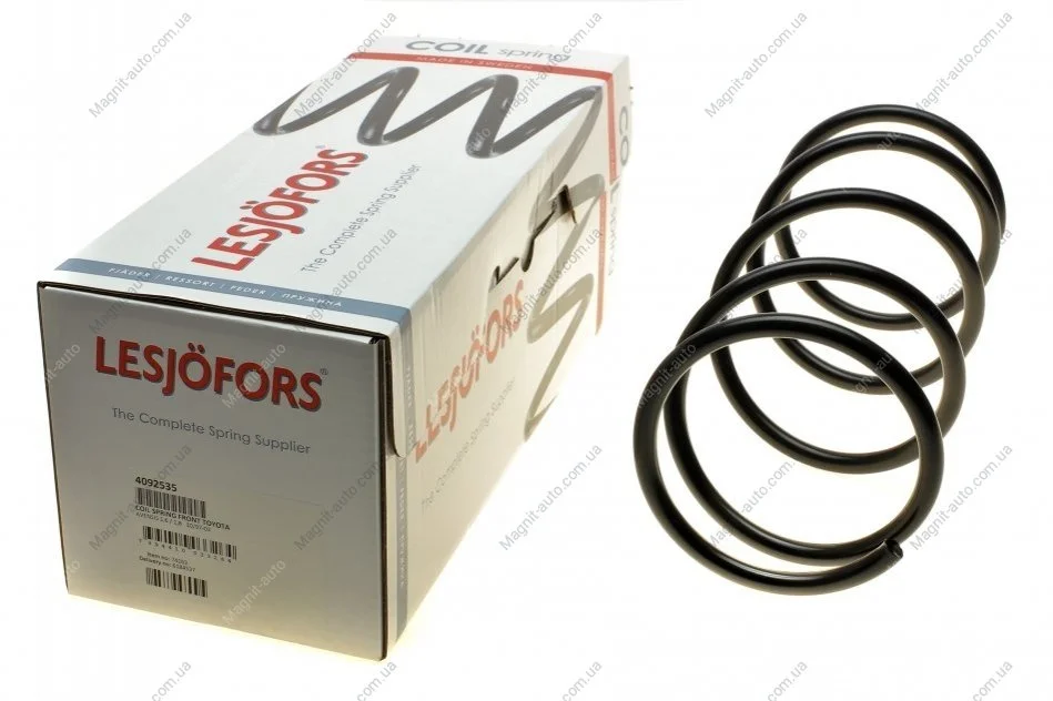 Пружина перед. TOYOTA, AVENSIS 1,6 / 1,8 10/97-03 LESJOFORS 4092535 (фото 1)