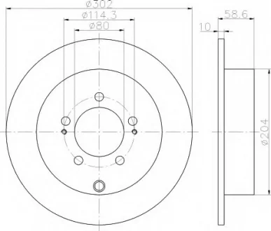 Тормозной диск HELLA 8DD355119061