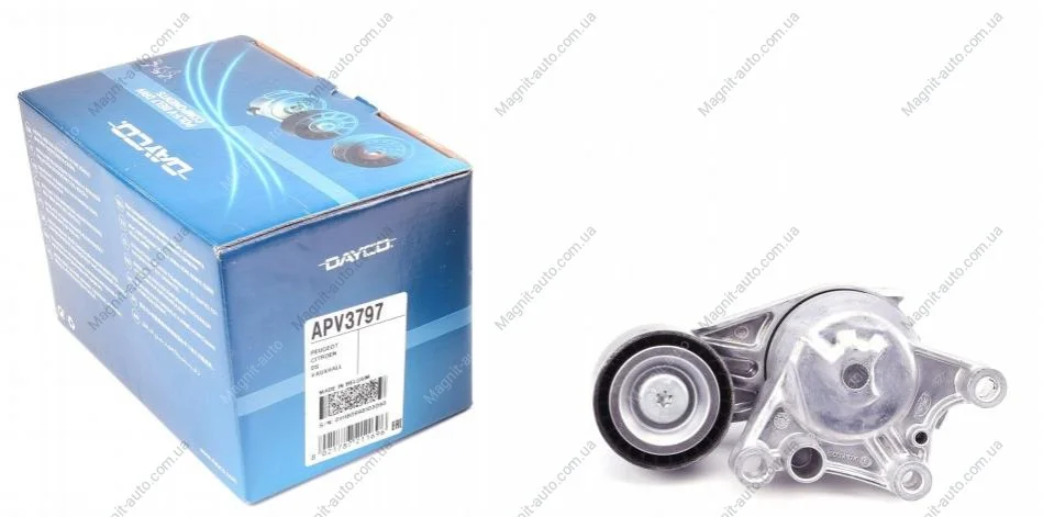 Натягувач поліклинового ременя, PSA 1.6HDI 08- DAYCO APV3797 (фото 1)