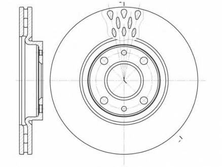 Тормозной диск WOKING D644310 (фото 1)