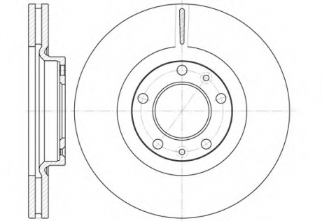 Тормозной диск WOKING D669310 (фото 1)
