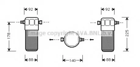 Осушувач кондицiонера AVA COOLING AI D154