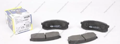 Колодки тормозные (задние) Toyota Land Criuser 2.4/3.0TD 84- ICER 141027