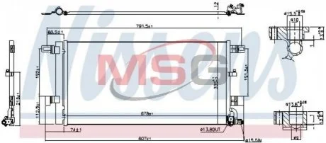 Конденсатор без хладогену NISSENS 941076