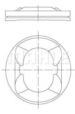 Поршень MAHLE / KNECHT ="081PI00110000" (фото 1)