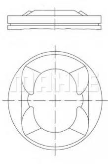 Поршень двигуна MAHLE / KNECHT ="081PI00110000"