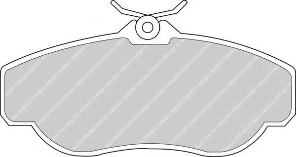 Комплект тормозных колодок переднего., LAND ROVER DISCOVERY II, RANGE ROVER II 2.5D-4.6 07.94-06.04 FERODO FDB980 (фото 1)