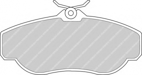 Гальмiвнi колодки, к-кт. FERODO FDB980