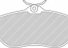 Комплект тормозных колодок переднего., LAND ROVER DISCOVERY II, RANGE ROVER II 2.5D-4.6 07.94-06.04 FERODO FDB980 (фото 2)
