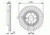 Гальмiвний диск BOSCH 0 986 479 833 (фото 1)