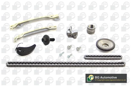 Комплект цепи ГРМ Kangoo/Megane III/Scenic III/IV 1.2/1.4TCe 09- (2 цепи) BGA TC7301FK