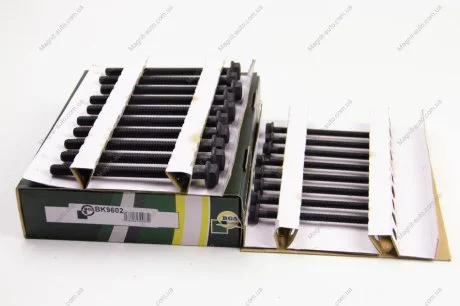 Комплект болтів із шестигранною головкою із чорного металу. BGA BK9602