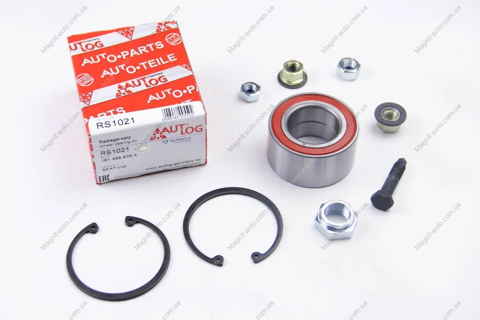 Підшипник маточини перед. VW Caddy II/Golf II/Golf III/Passat B3/B4 -04 AUTLOG RS1021 (фото 1)