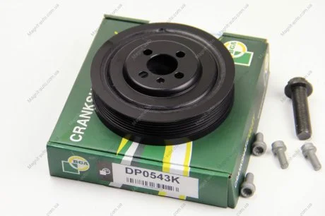 Шкив коленвала 1.9TDI T5 (7H-5-075001>)/Caddy 98- (+болт) BGA DP0543K