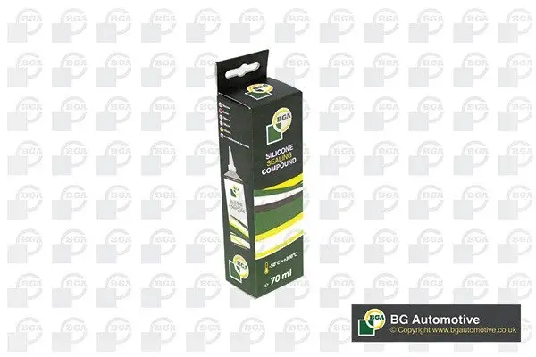 Герметик чорний 70ml -50С/+300С тюбик BGA Bgsilc (фото 1)