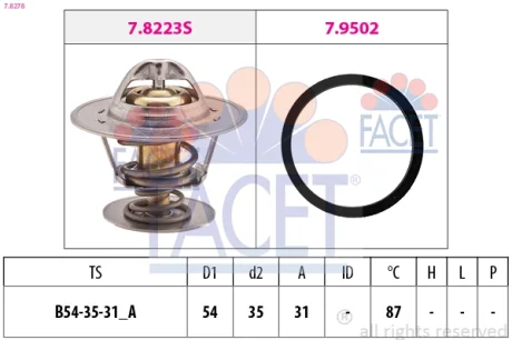 Термостат FACET 7.8278