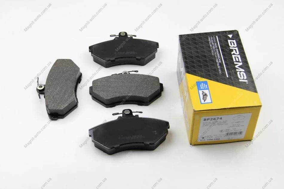 Тормозные колодки пер. AUDI A4/SEAT CORDOBA/VW PASSAT 1.6-1.9DH 94-02 (TRW) BREMSI BP2674 (фото 1)
