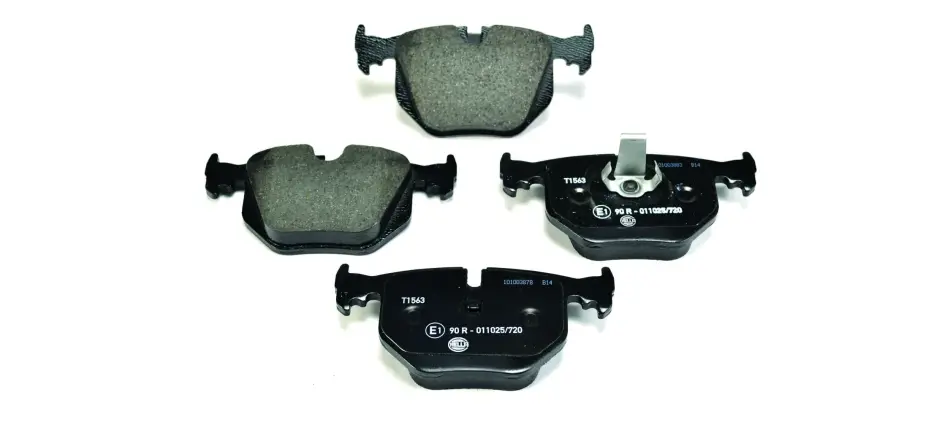 Тормозные колодки зад. BMW 3(E46)/7(E38)/X5(E53) 94-11 (ATE) (123x59,4x17,3) HELLA 8DB355006-691 (фото 1)