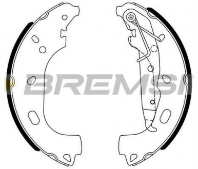 Тормозные колодки зад. Combo 01-05/Astra F/G 91-05 (бараб.) (230x40) BREMSI GF0361