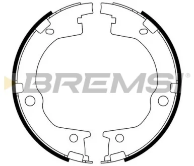 Колодки ручного гальма Hyundai Santa FE I,II 06-12/Kia Sorento 06- BREMSI GF0803